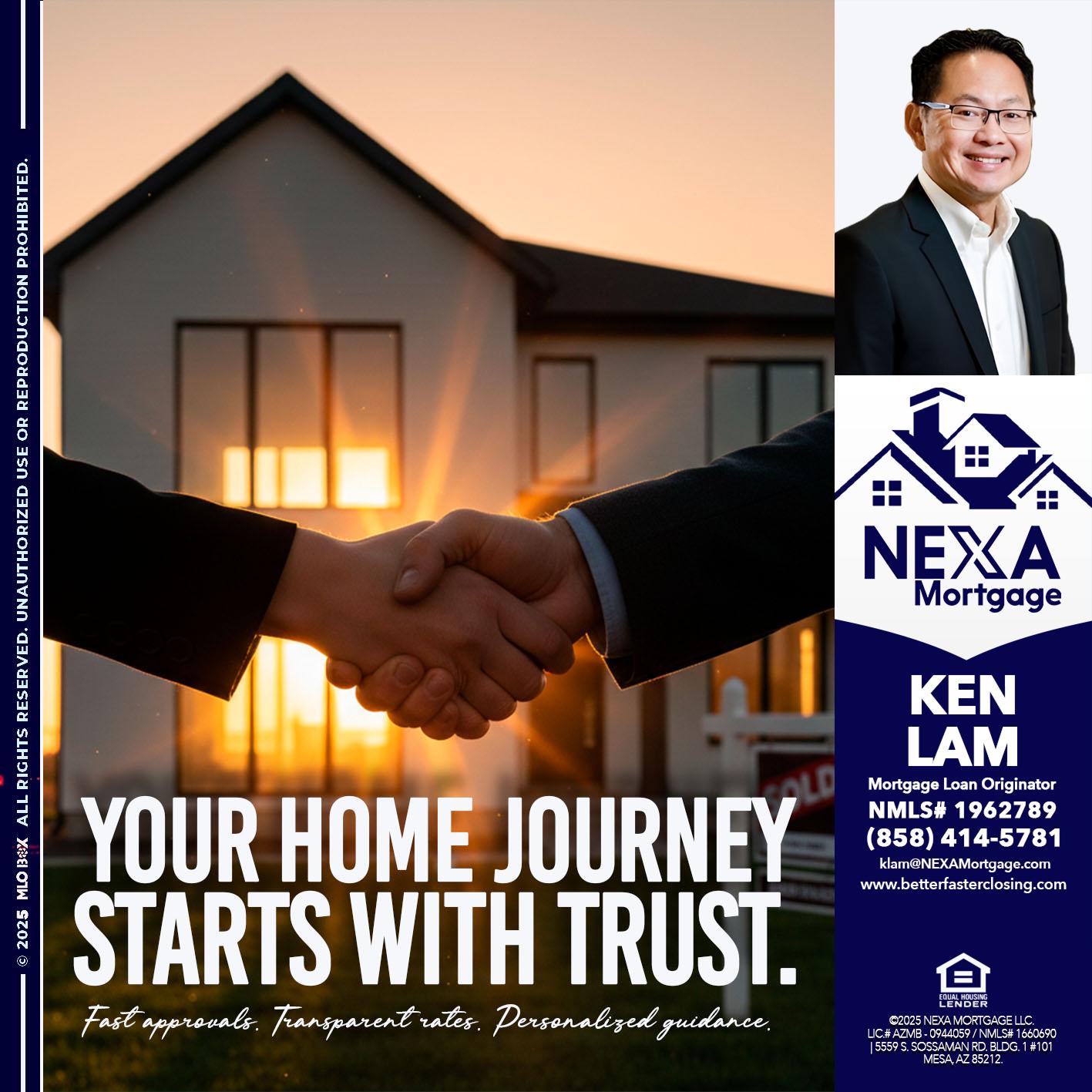 your home - Ken Lam -Mortgage Loan Officer