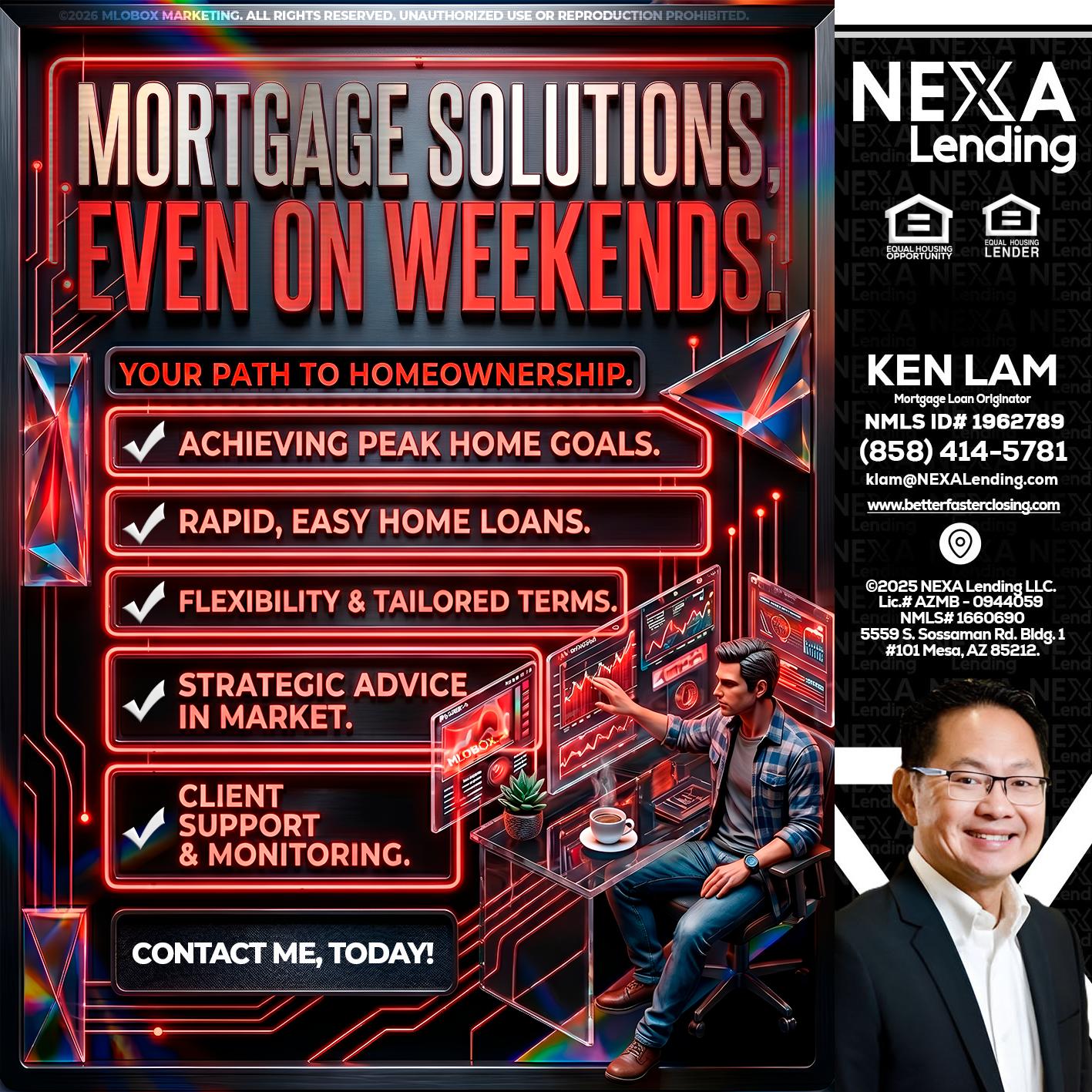 WEEKEND SOLUTIONS - Ken Lam -Mortgage Loan Officer