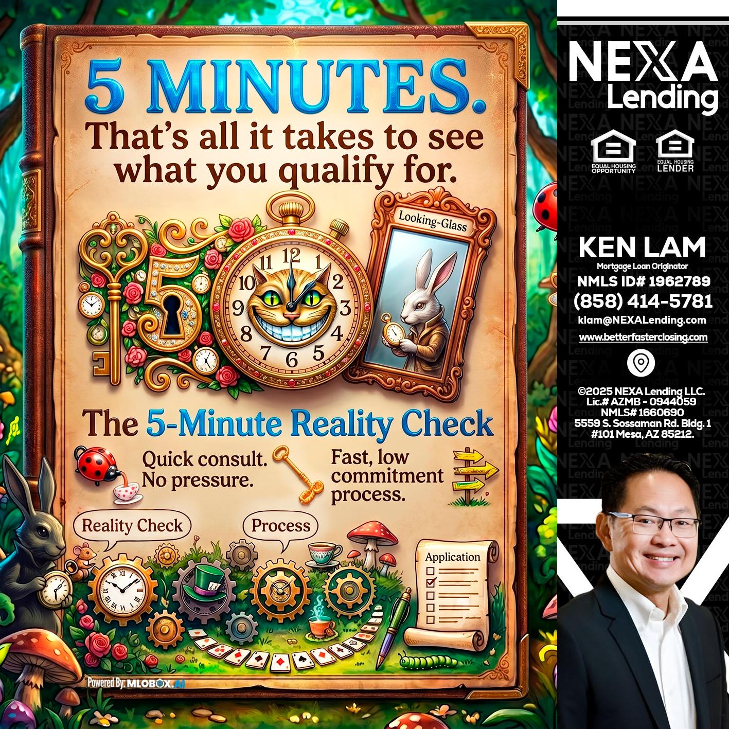 Reality Check! - Ken Lam -Mortgage Loan Officer