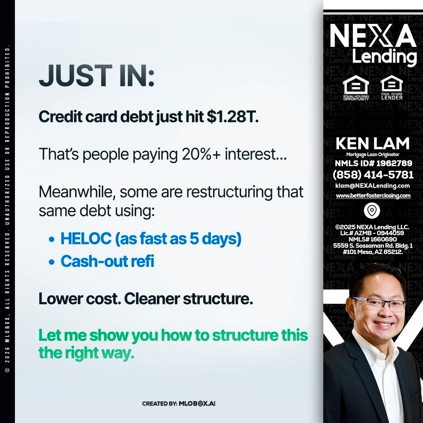 JUST IN - Ken Lam -Mortgage Loan Officer