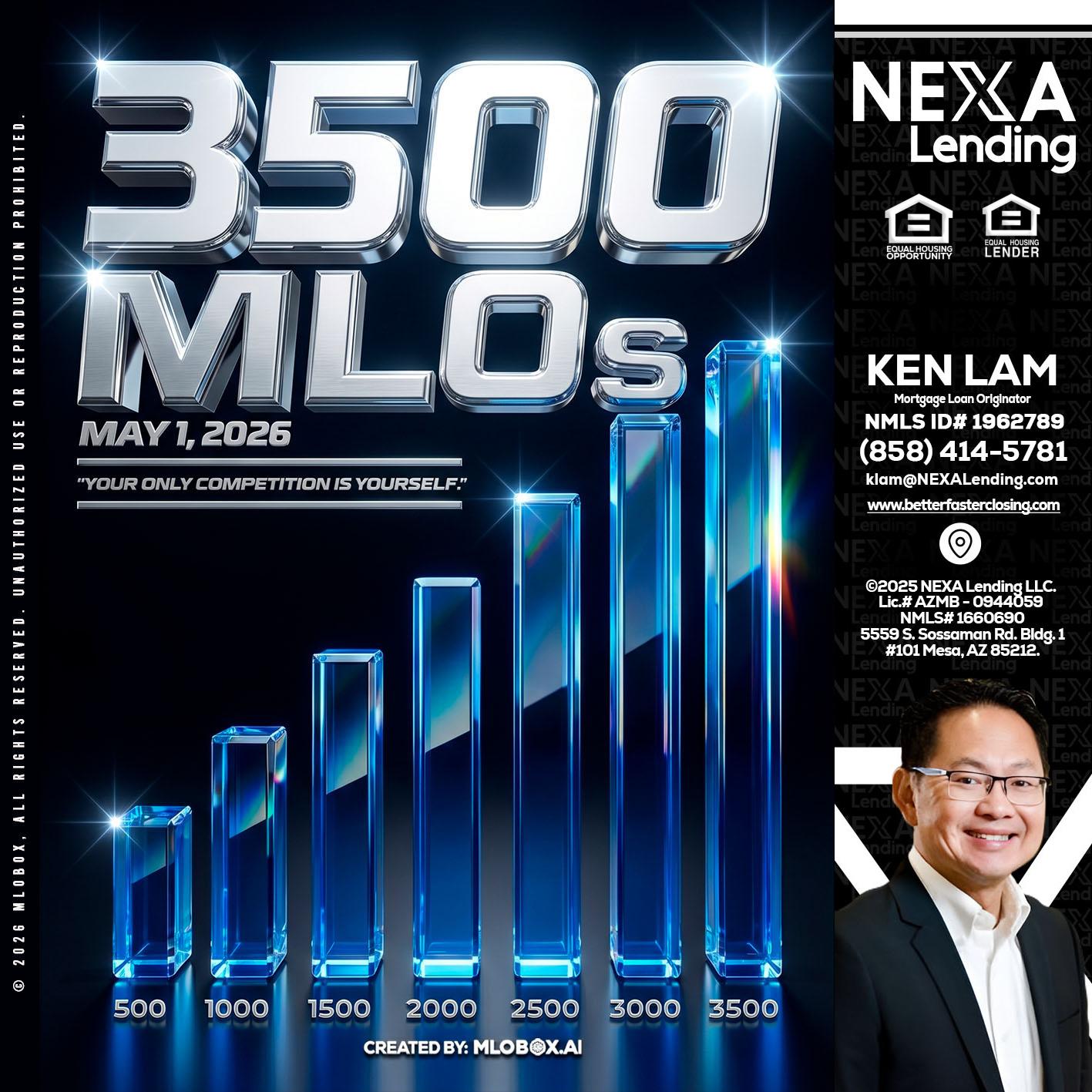 3500 MLOs - Ken Lam -Mortgage Loan Officer