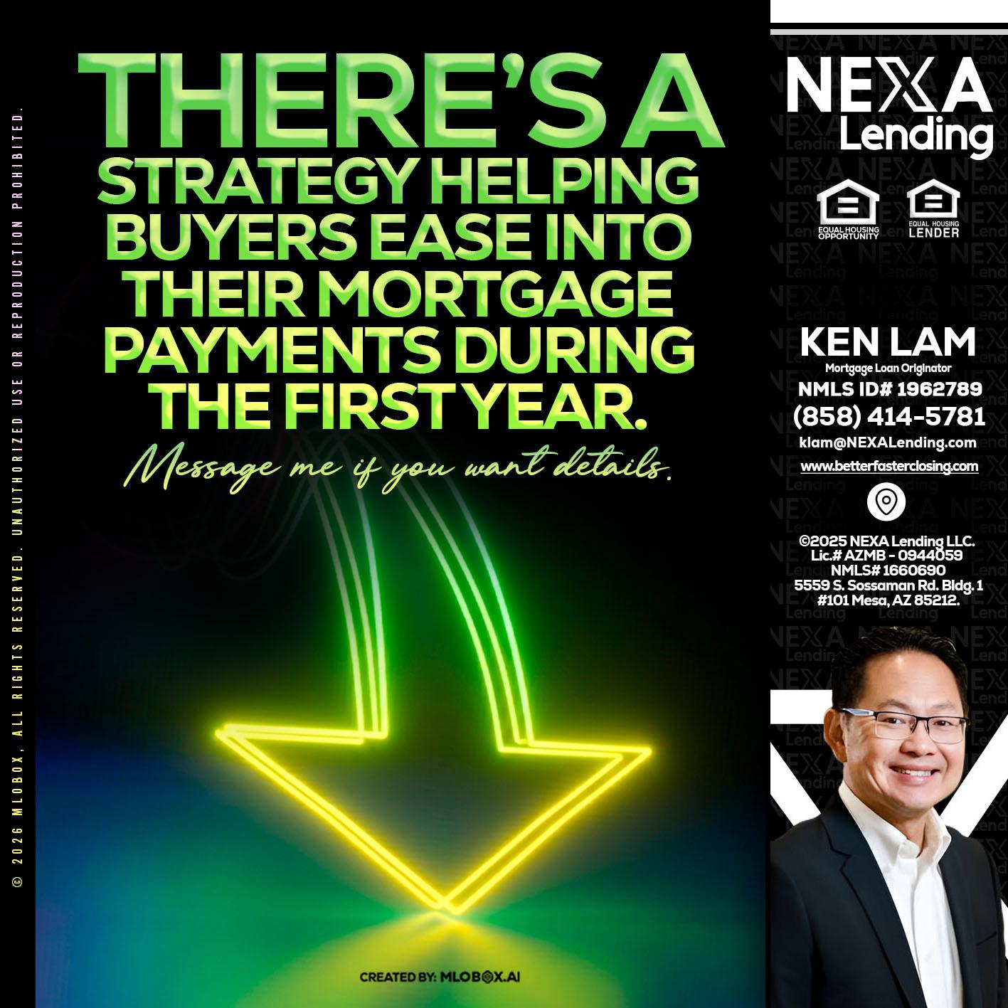 THERES A STATEGY - Ken Lam -Mortgage Loan Officer