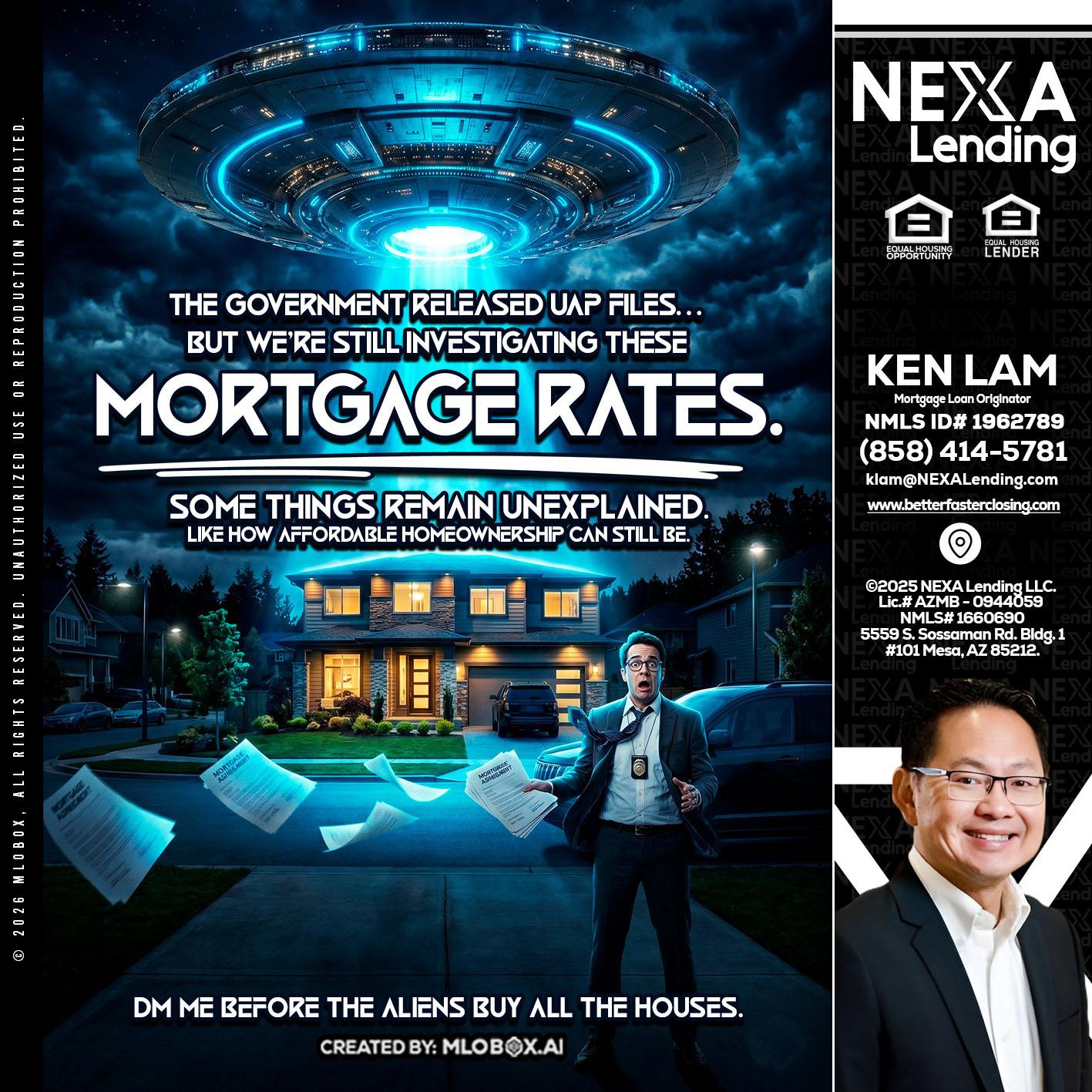 MORTGAGE RATES - Ken Lam -Mortgage Loan Officer