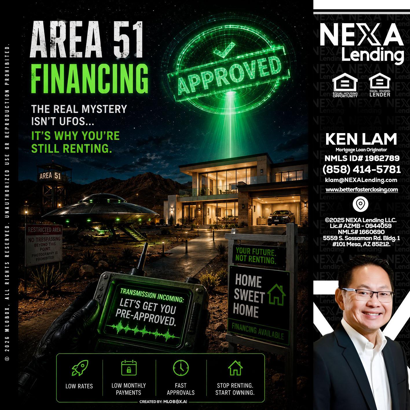 AREA 51 - Ken Lam -Mortgage Loan Officer