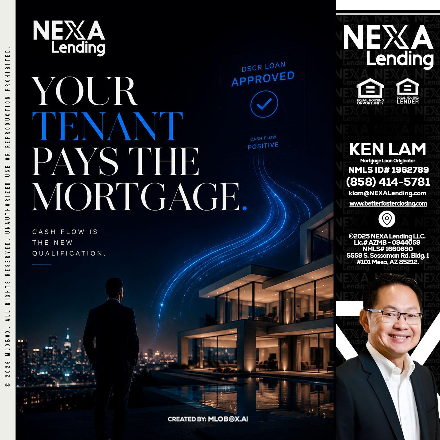 DSCR LOANS - Ken Lam -Mortgage Loan Officer