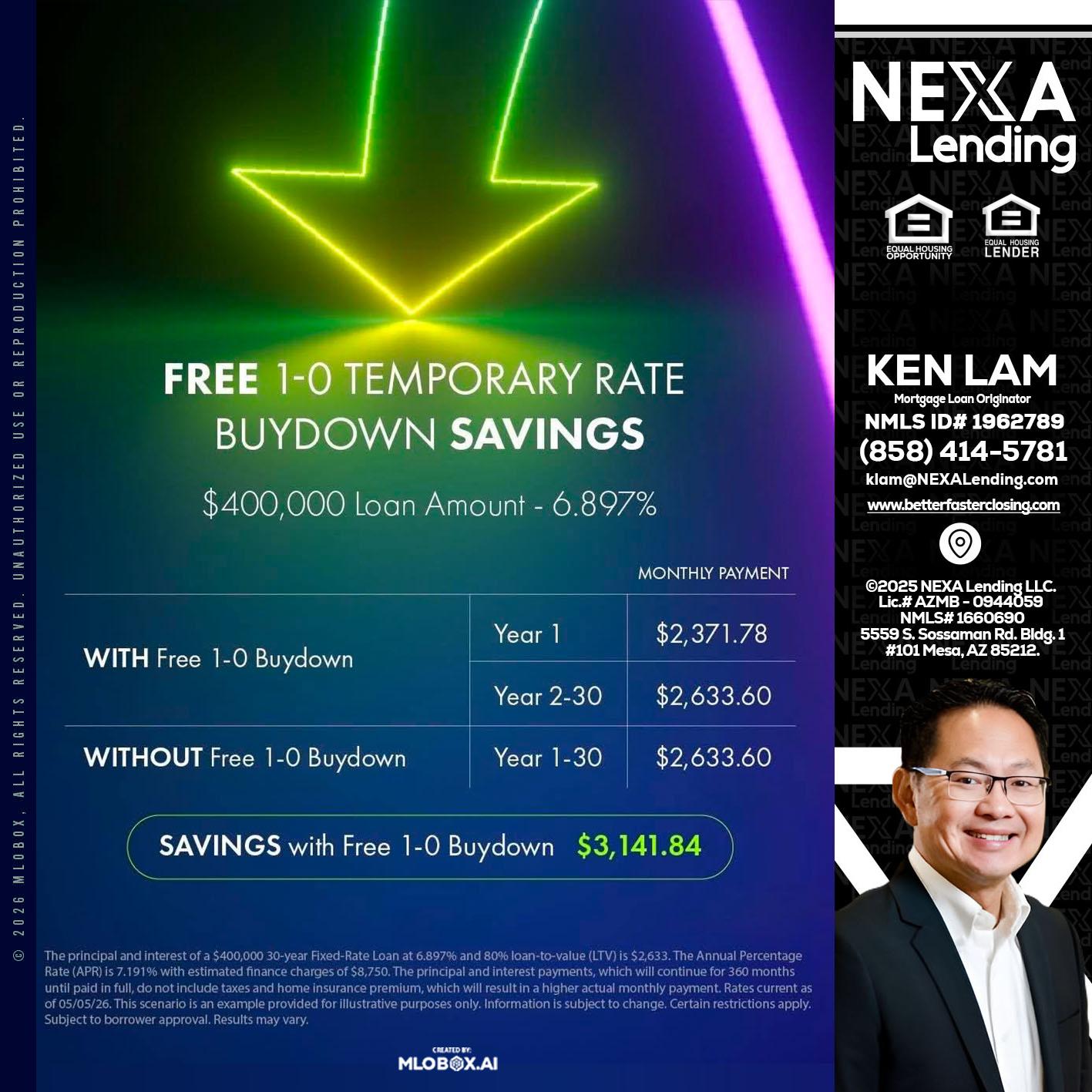 BUYDOWN - Ken Lam -Mortgage Loan Officer