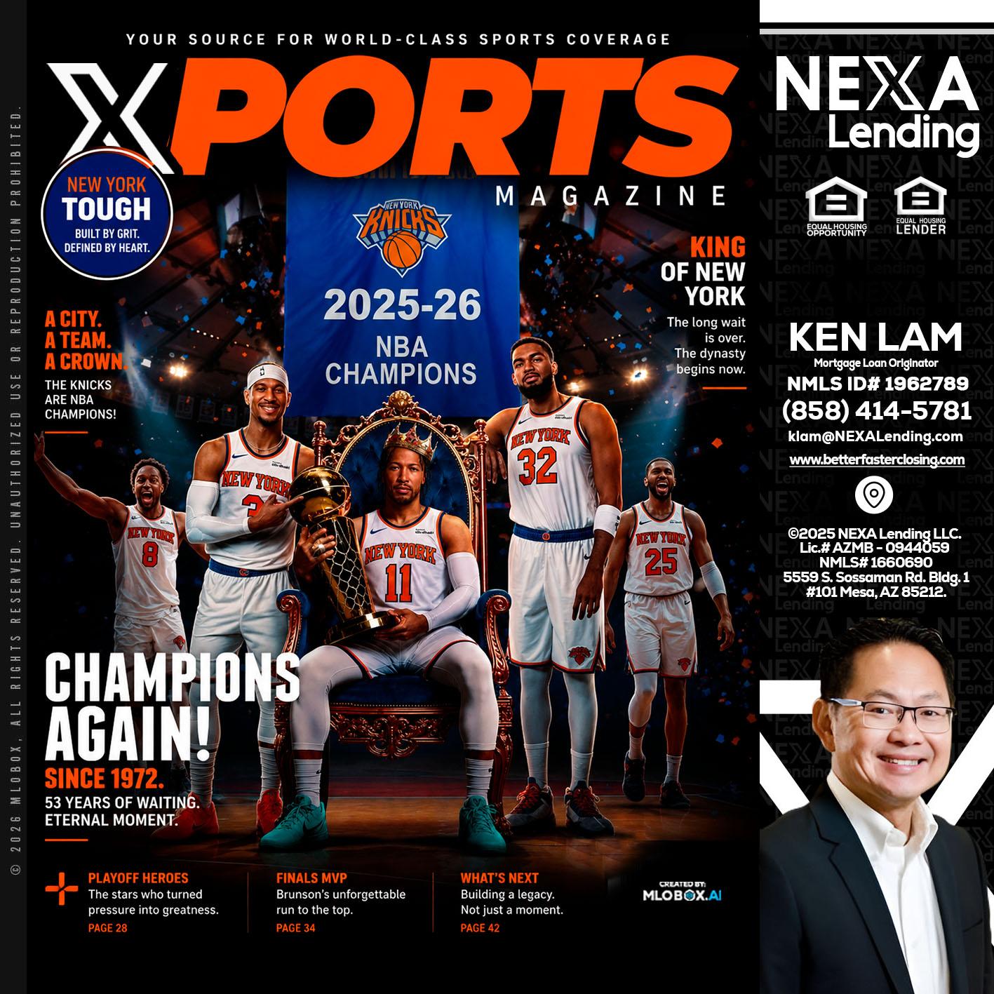 XPORTS MAGAZINE - Ken Lam -Mortgage Loan Officer