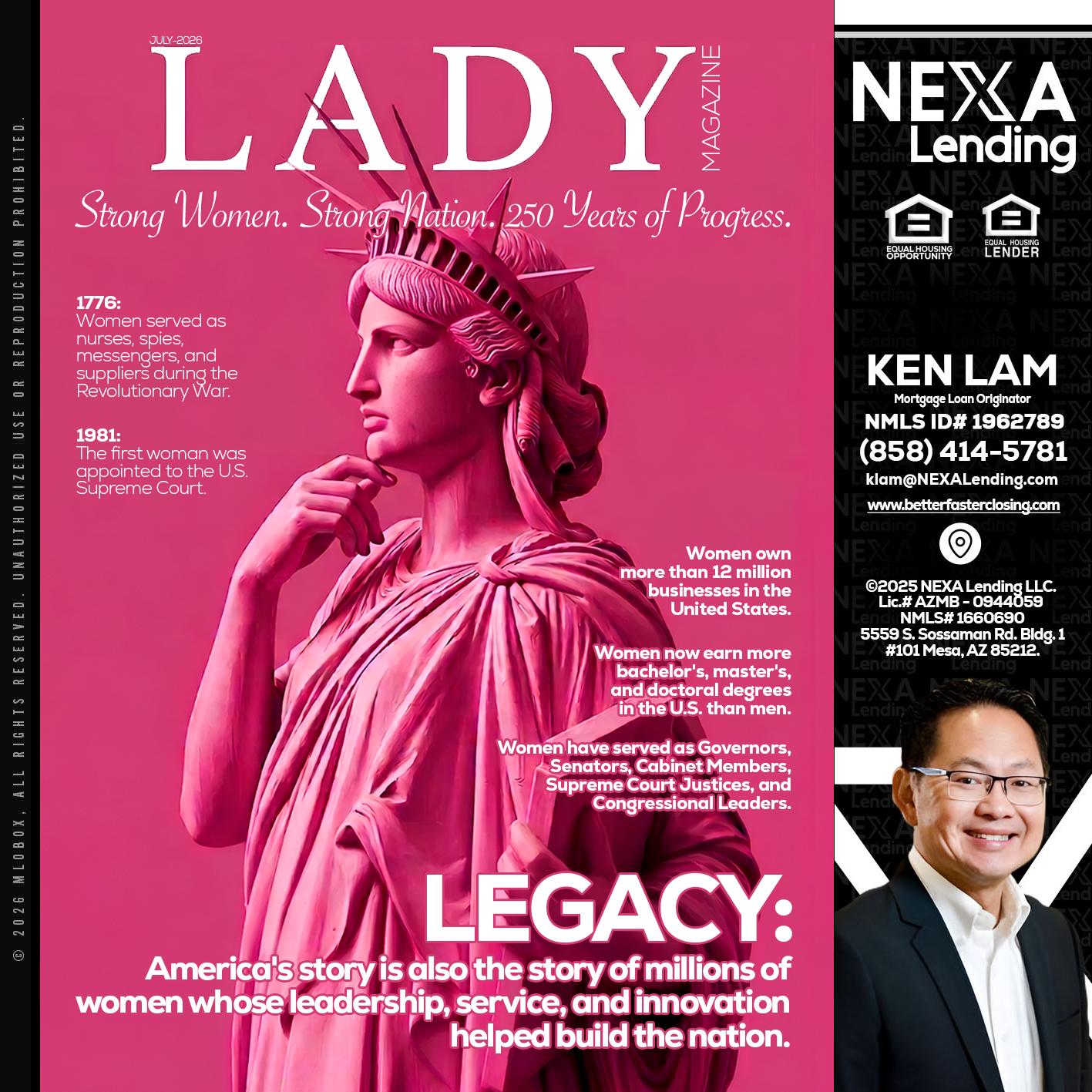 LADY LIBERTY! - Ken Lam -Mortgage Loan Officer