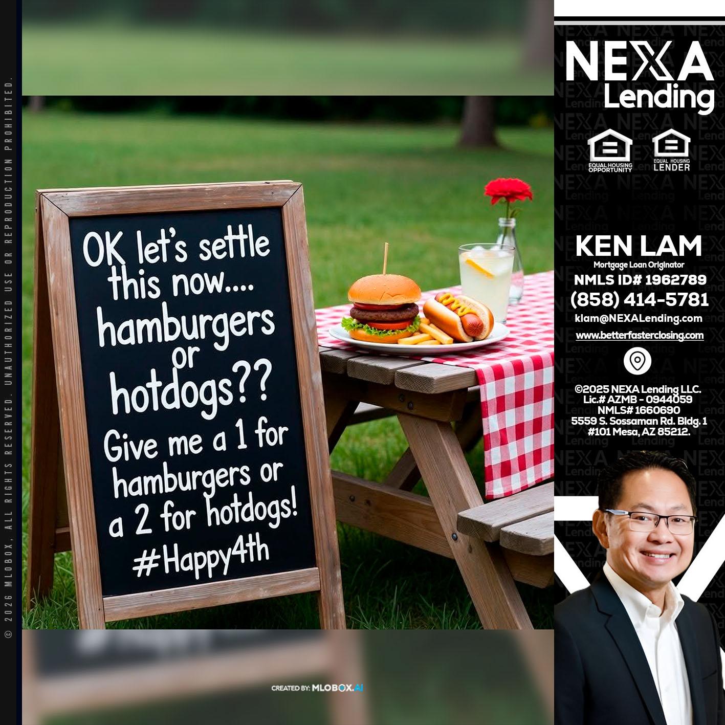 let settle this - Ken Lam -Mortgage Loan Officer
