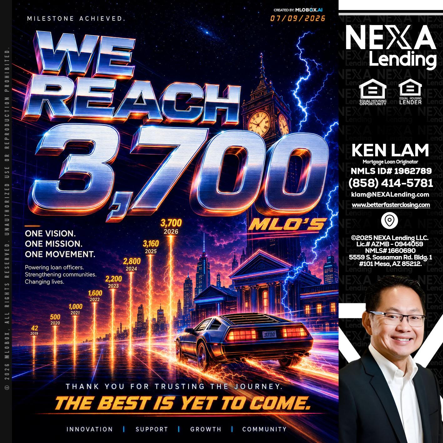 3700 MLOs - Ken Lam -Mortgage Loan Officer