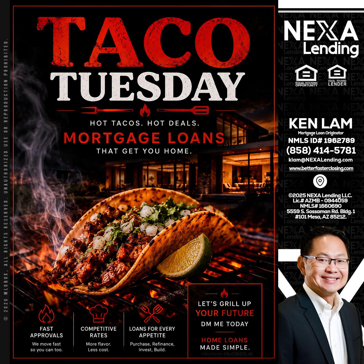 TACO TUESDAY - Ken Lam -Mortgage Loan Officer