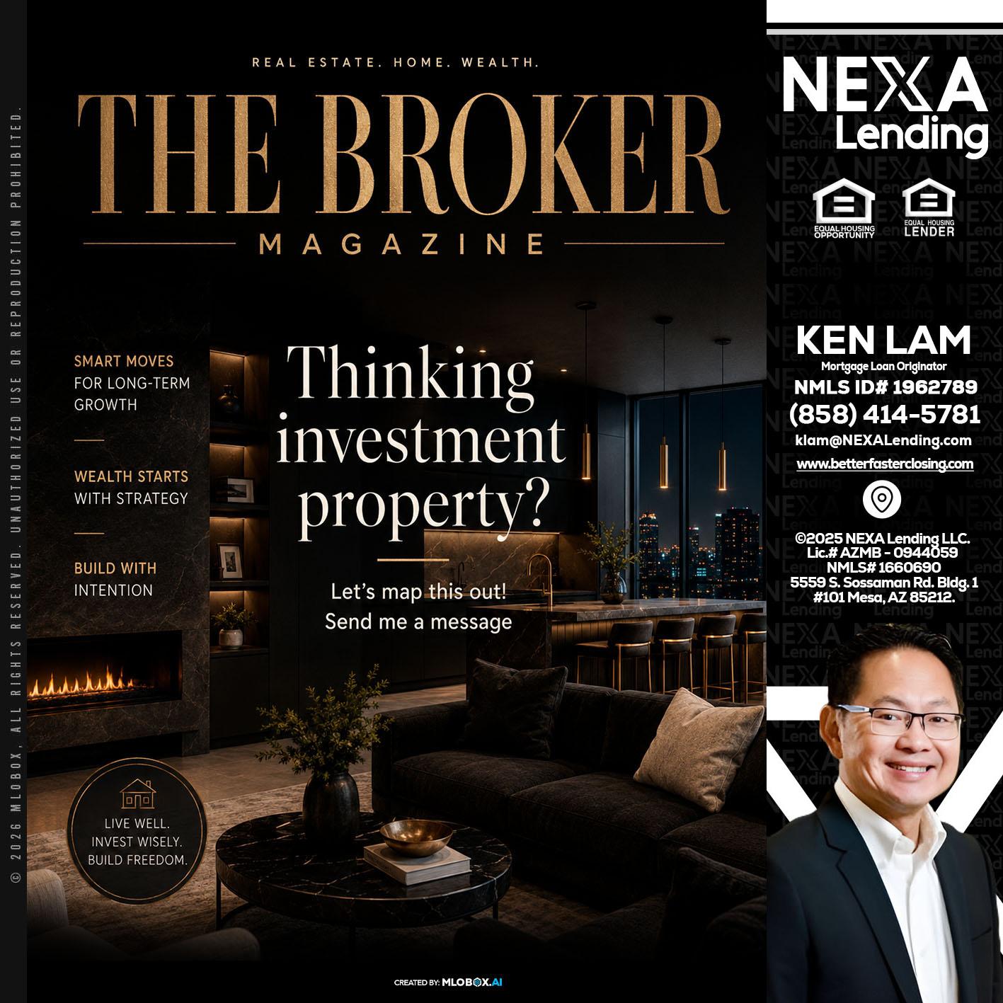 THE BROKER - Ken Lam -Mortgage Loan Officer
