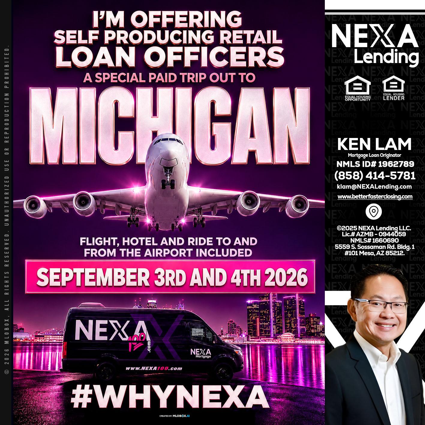 MICHIGAN TRIP - Ken Lam -Mortgage Loan Officer