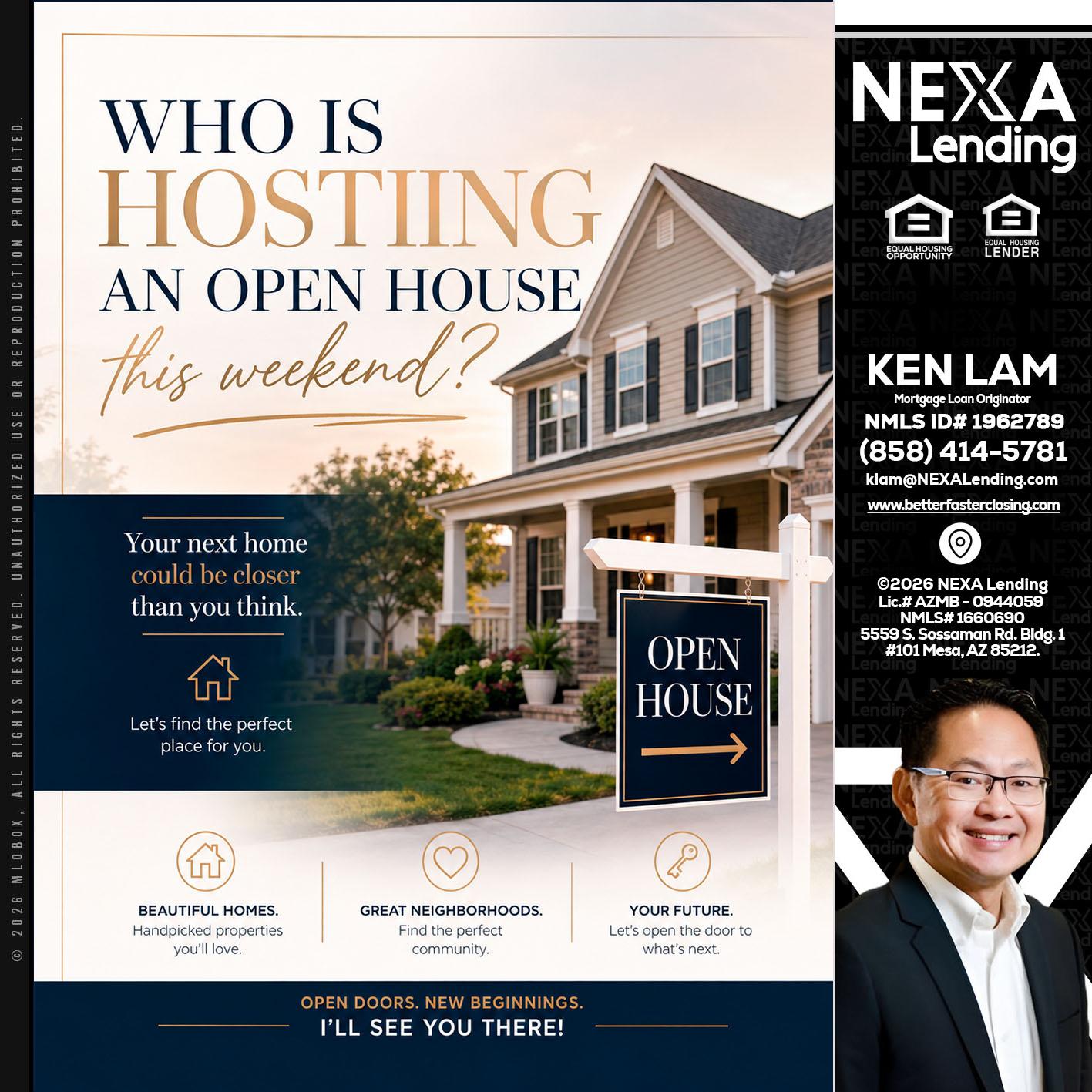 WHOS HOSTING - Ken Lam -Mortgage Loan Officer