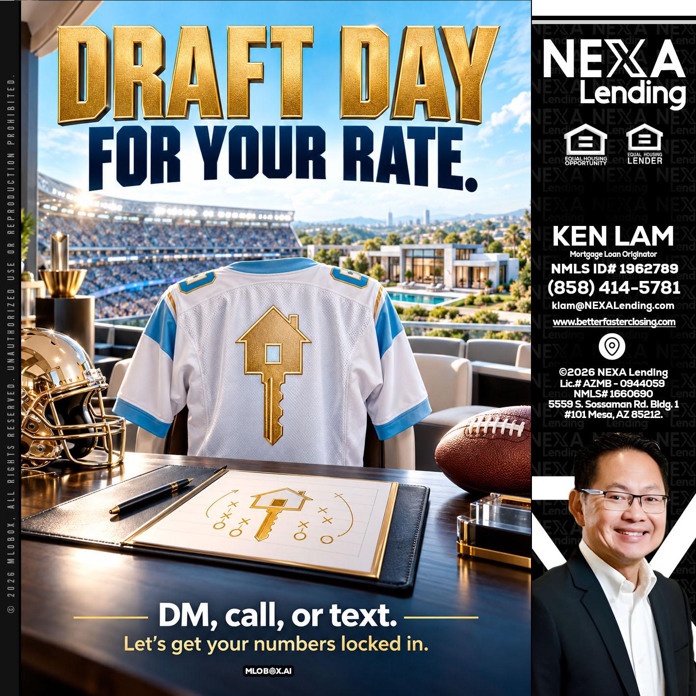 DRAFT DAY - Ken Lam -Mortgage Loan Officer