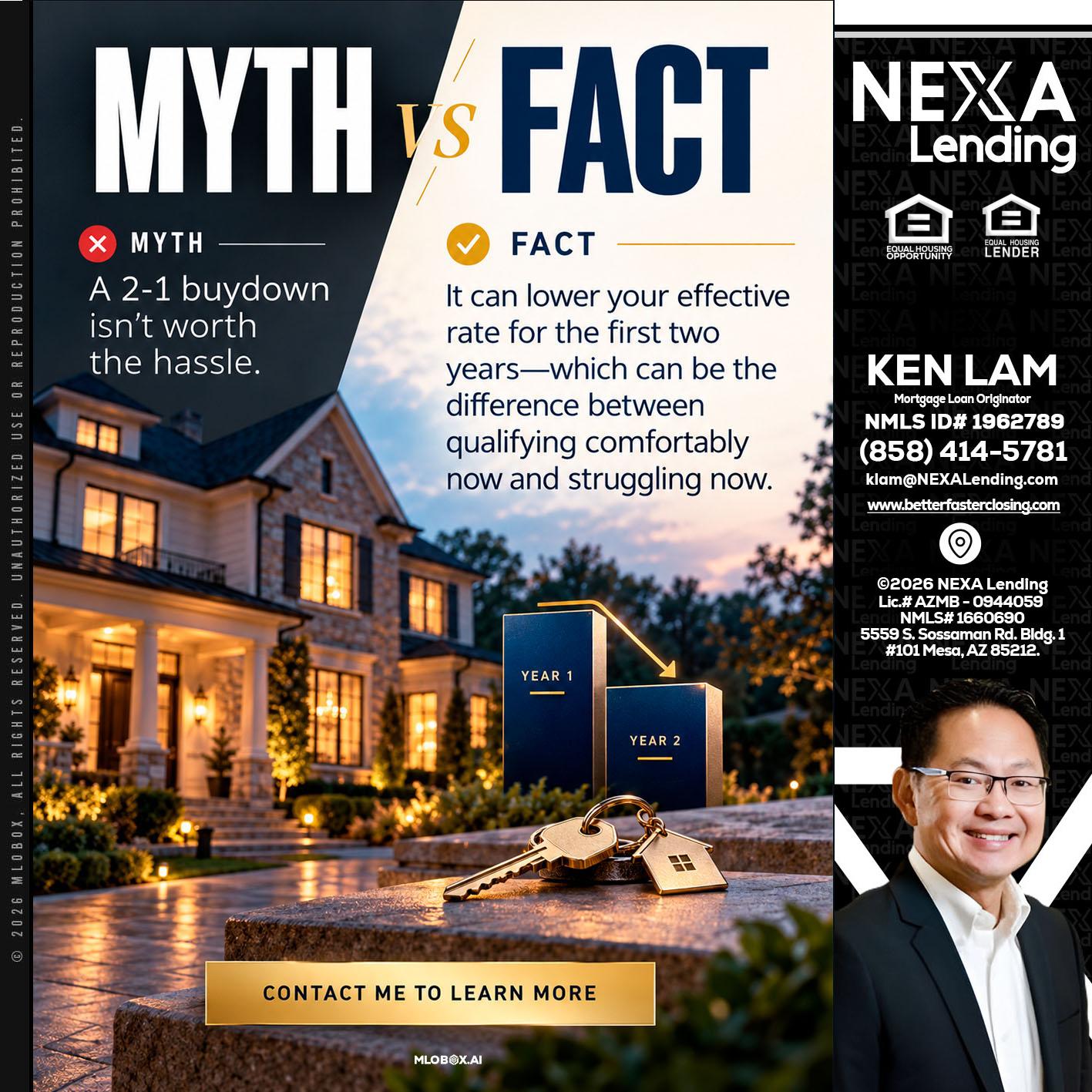 MYTH VS FACT - Ken Lam -Mortgage Loan Officer