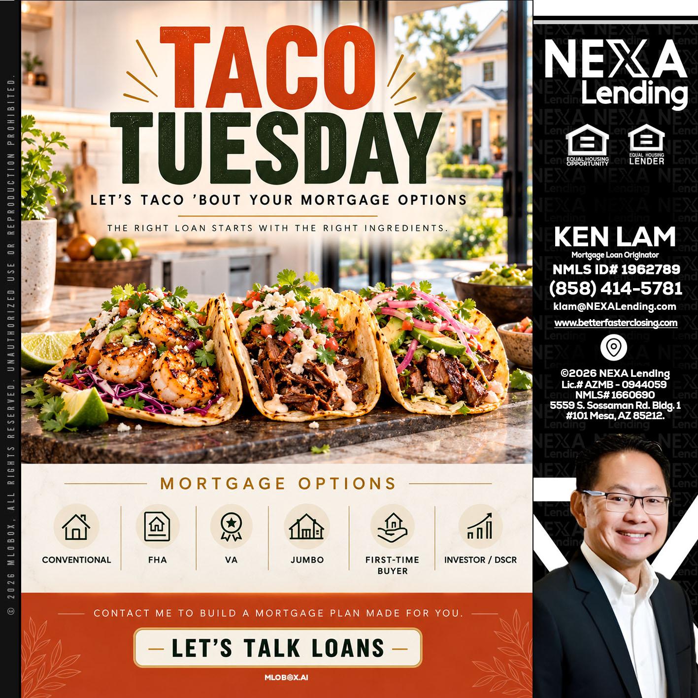 taco Tuesday - Ken Lam -Mortgage Loan Officer