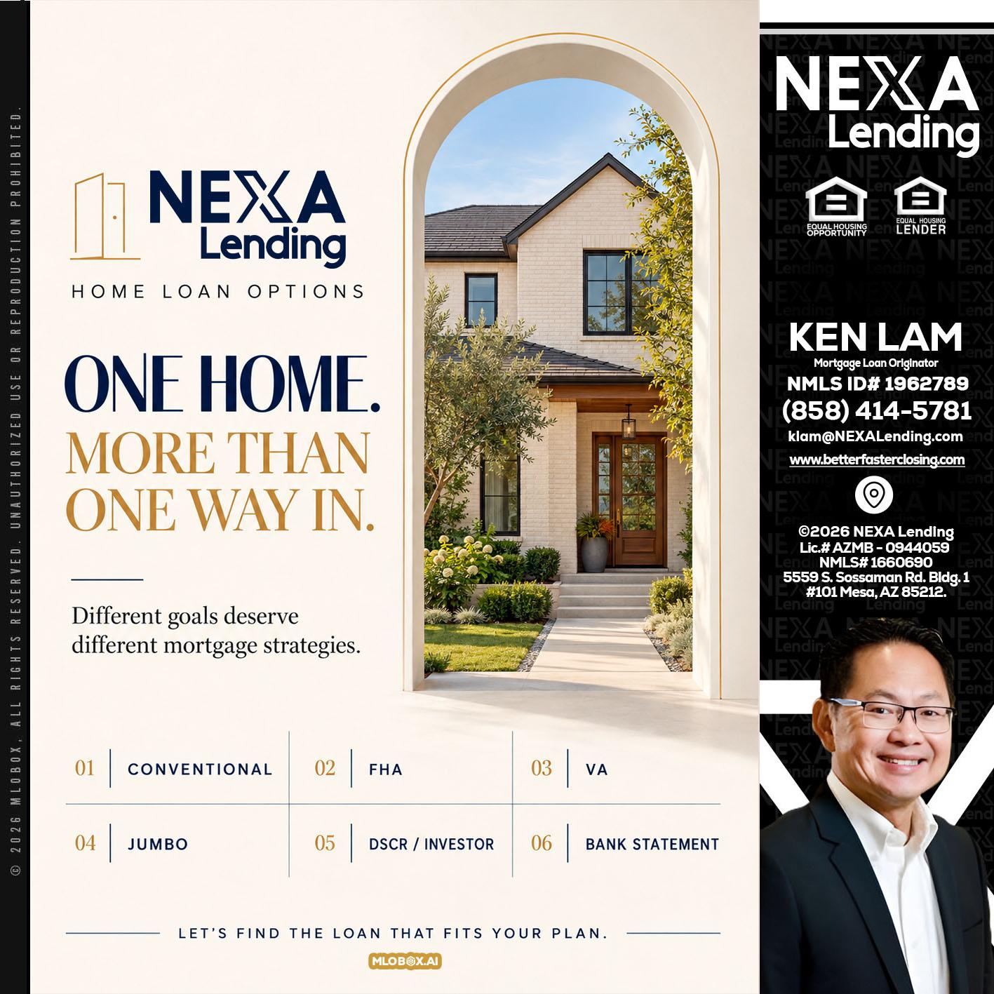 ONE HOME - Ken Lam -Mortgage Loan Officer